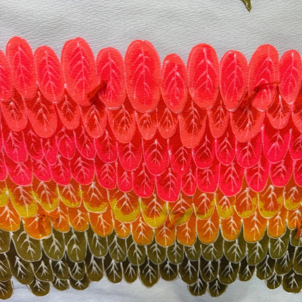 Unbranded tufted orange colored